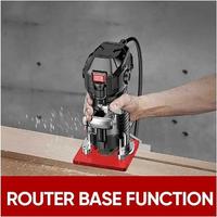 Multifunctional Cabinet Hardware Jig and Router Guide, 4 in 1 Router Milling Groove Bracket, Router Circle Cutting Jig