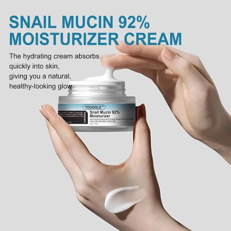 Snail Mucin 92% Moisturizer  Moisturizing Soothing Skin Hydrating Cream