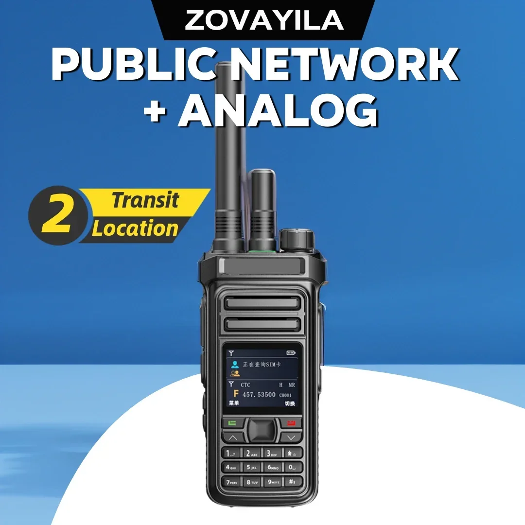 

Dual mode walkie talkie 4G network+analog 5W wireless relay 100 km two-way intercom for household fleet