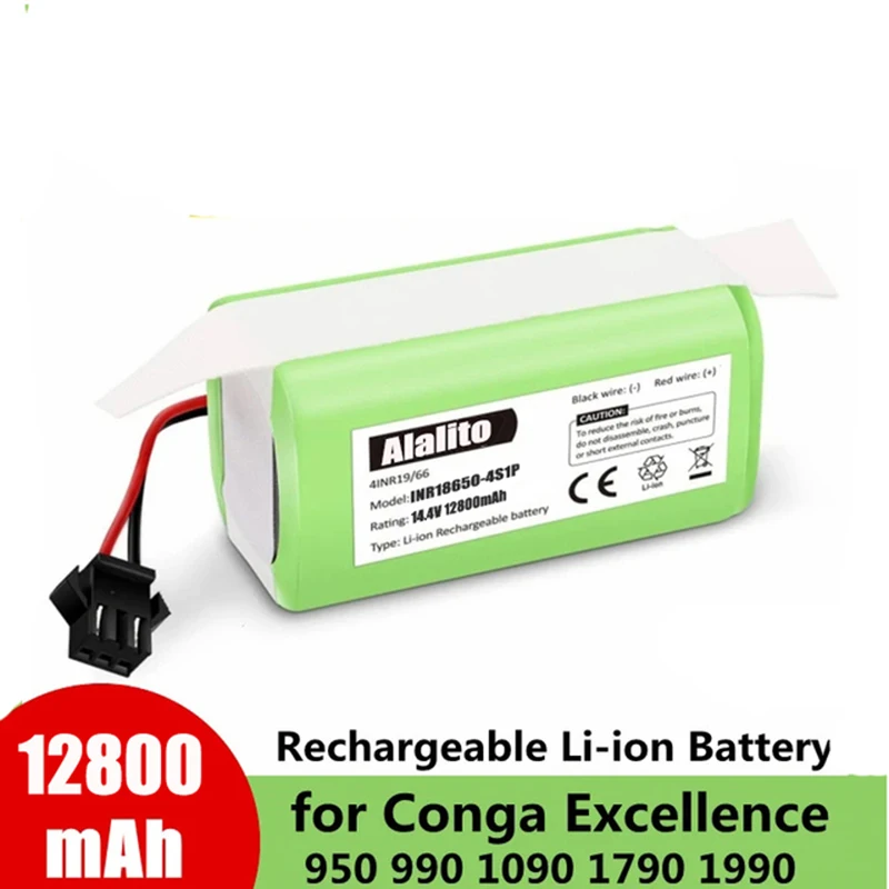 14.4V 2600mAh Replacement Battery for Conga Excellent 990 1090 1790 1990 Deebot N79S N79 DN622 Robovac 11 Tesvor X500