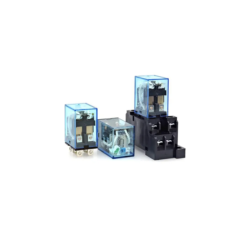 Original LY2N-D2-J small intermediate relay 2 open 2 close 8-pin 10A with light  DC24V LY2N-D2-J