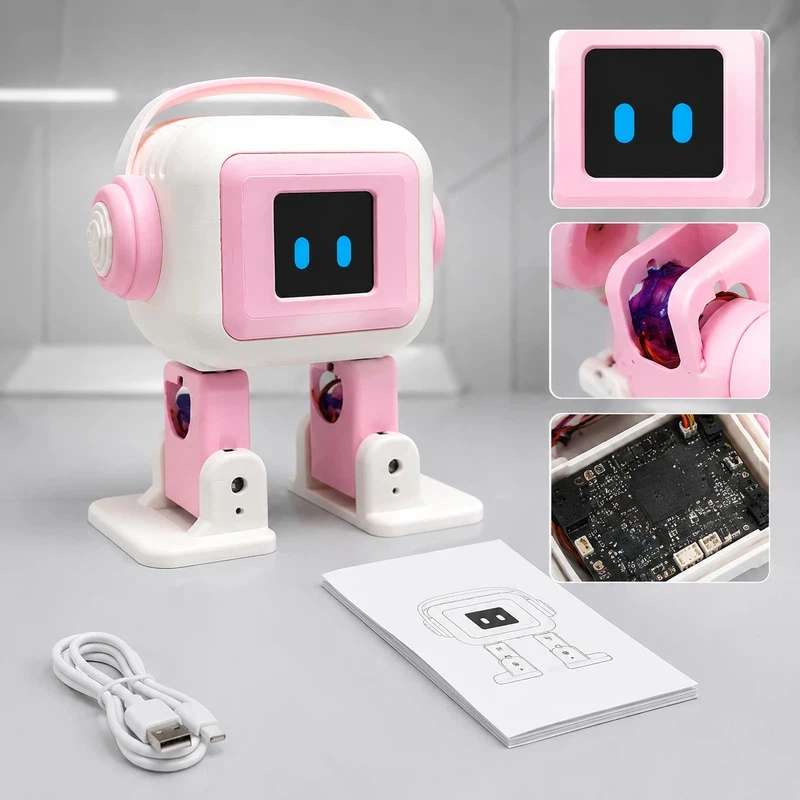 Ai Emo Desktop Robot Esp32 S3 Smartinteractive Chat Dancing Diy Development Board Kit Voice Wakeup Multi Language For Hobbyists