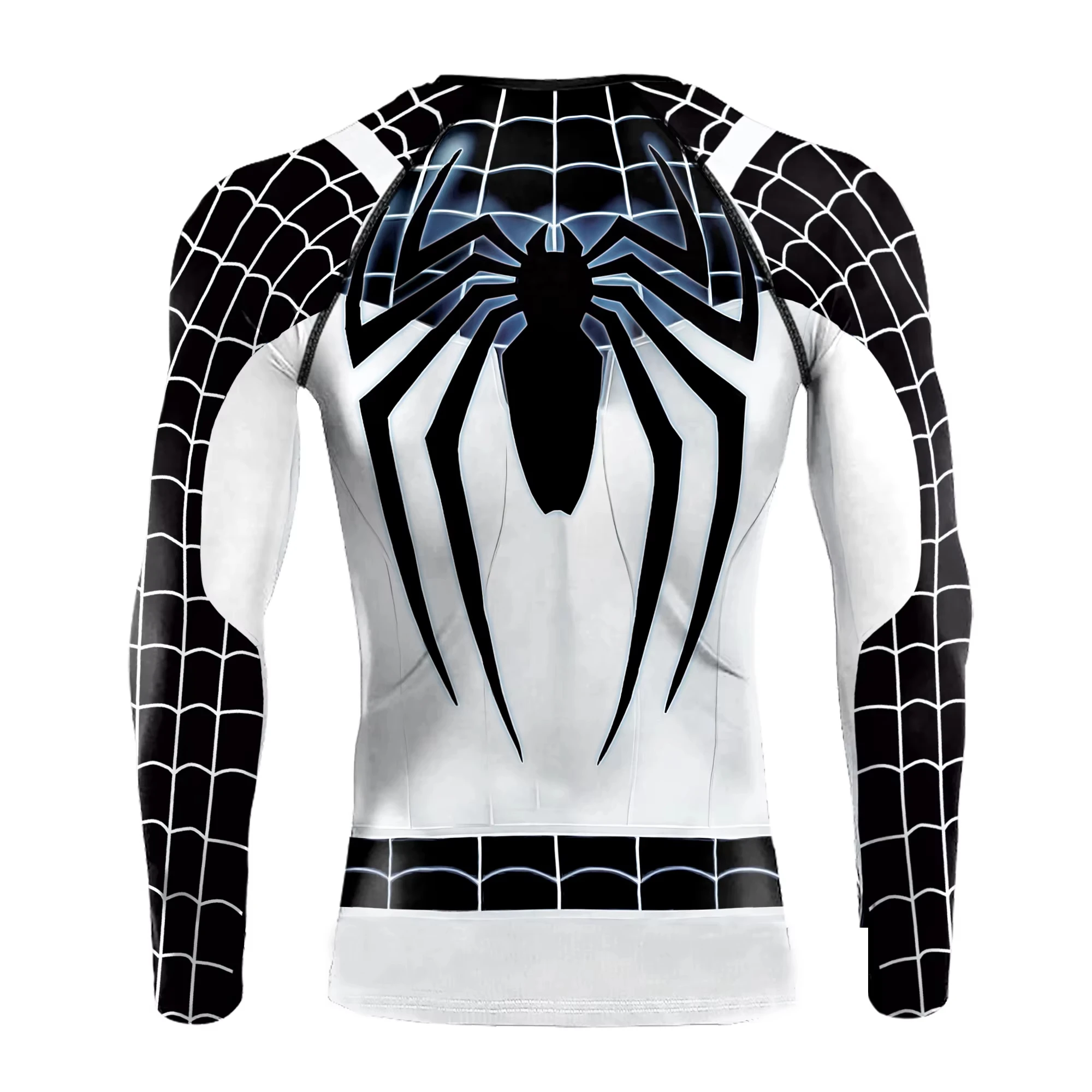 Compression Shirts For Men Long Sleeve Spider Cosplay T-Shirt Top Elastic Fitness Sportwear Halloween Clothes Streetwear Clothes view 4