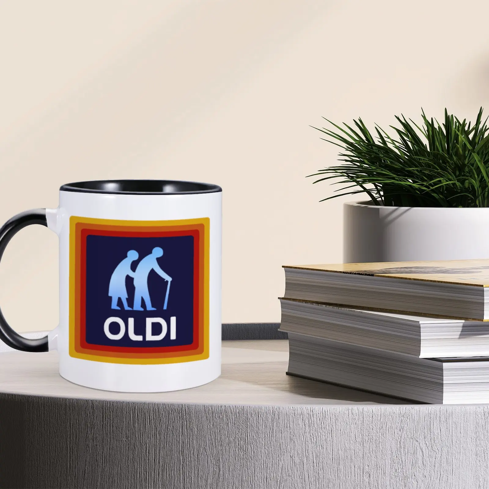 1pc OLDI Coffee Mug Funny Birthday Retirement Gift For Senior Citizens Gag Gift For Grandma Grandpa- Novelty Coffee Mug