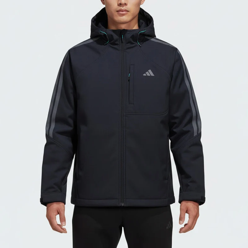 Adidas genuine Softshell men's hooded zipper softshell jacket KR2498