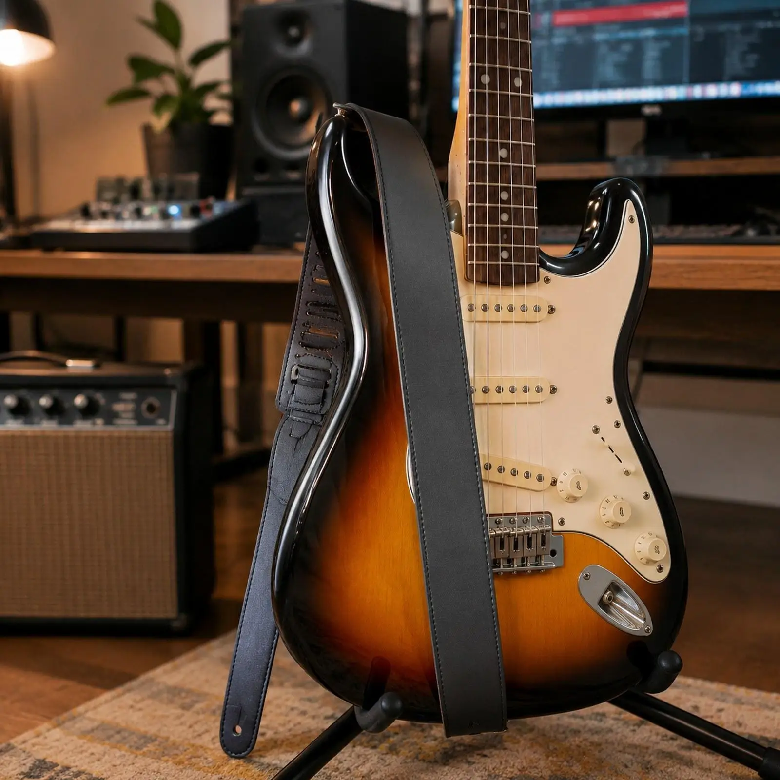 

Guitar Strap Adjustable, Sturdy, Lightweight, Replacement, Durability, Gift, Portable, Accessories Comfortable, Shoulder Strap