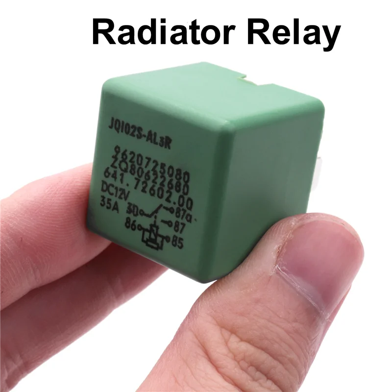 12V 35A 5 Pins Cooling Radiator Fan Relay Green 6547TX for 206 207 306 307 406 407