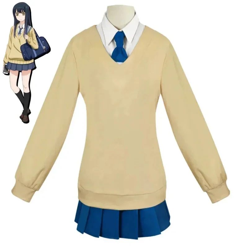 w,3;f'5\b/Anime Mieruko Chan Yotsuya Miko Cosplay Costume JK Japanese School Uniforms Hoodies Shirt Wig Woman Lovely K6;h\b.8'k/ view 3