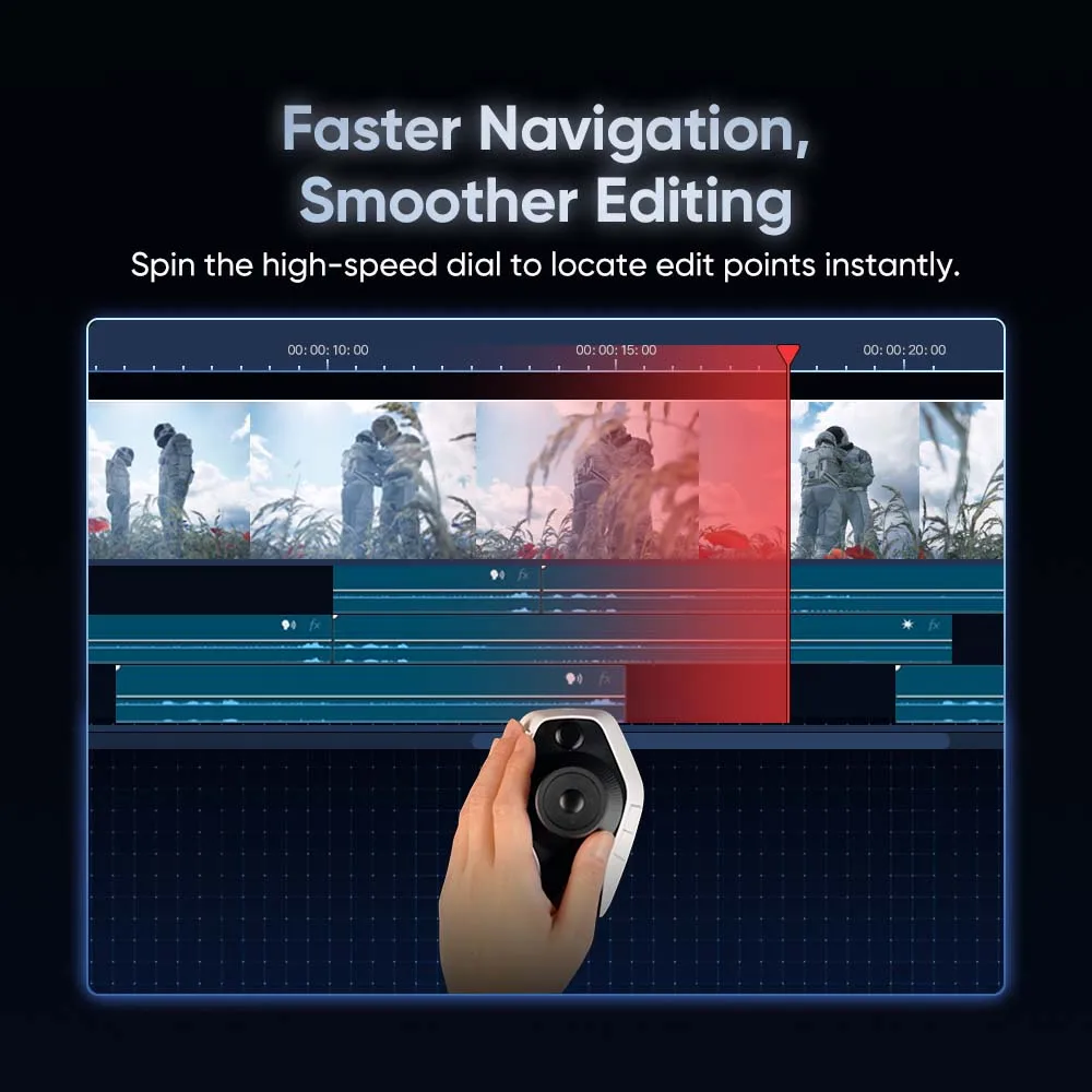XPPen Pilot Pro Editing Console|Bluetooth 5.4|Joystick|100+ Shortcuts
