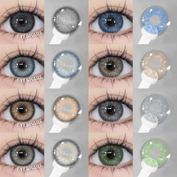 EYESHARE 1 Pair Colored Pupils for Eyes Blue Eye Color Lens Green Color Eye Contact Brown Natural Fashion Lenses for Woman