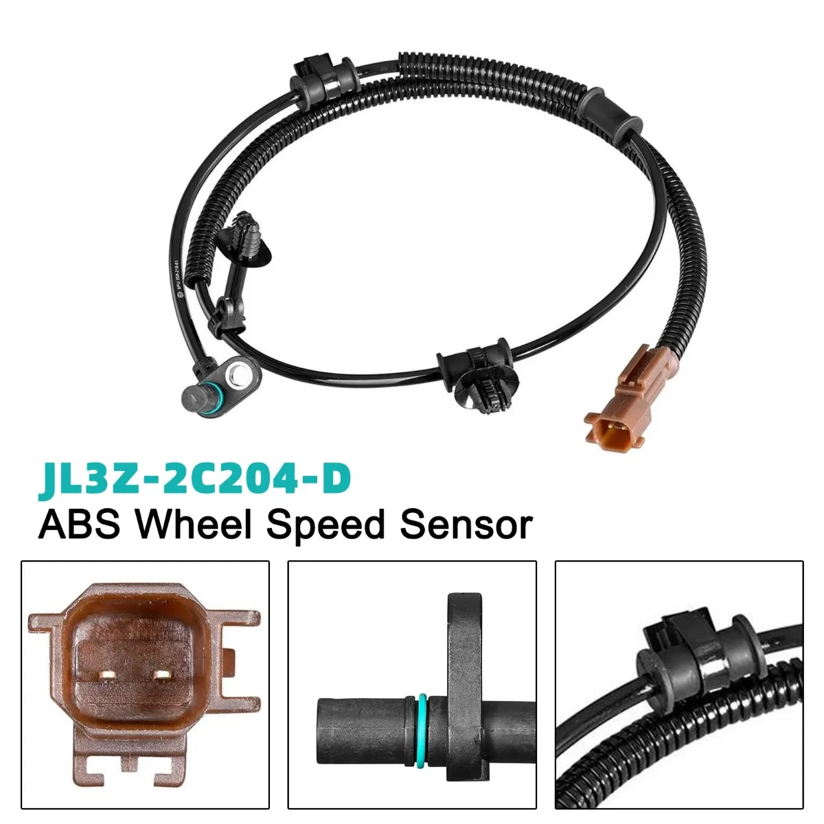 1PCS Car Front Left or Right ABS Wheel Speed Sensor JL3Z-2C204-D For Ford F-150 For Lincoln Navigator, Ford Expedition