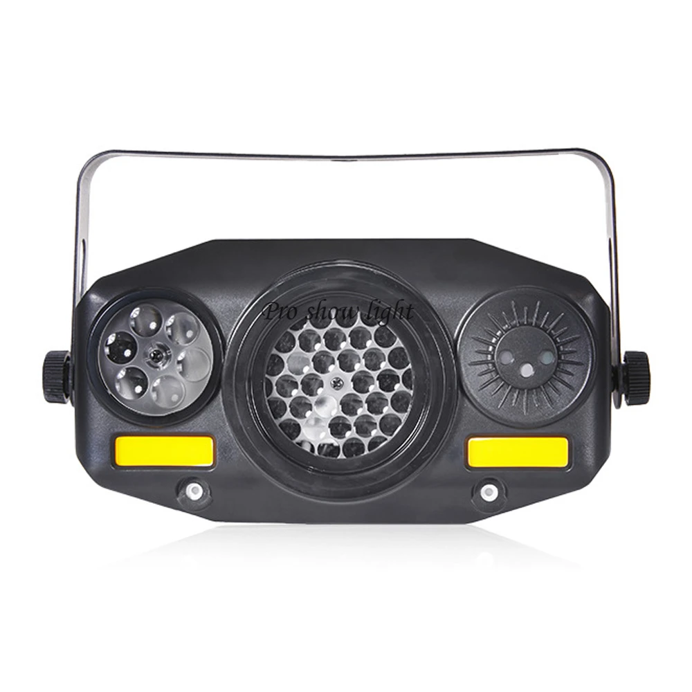 Kaleidoscope Effect LED Party Lights 8X3W Pattern LED Stage Light Sound Activated DJ Lazer Light LED Strobe Lights for Disco KTV