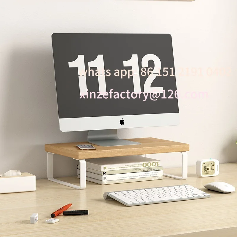 Customizable Hot 30/40cm Desktop Computer Heightening Shelf Home Office Storage Holders Rack Base Bracket Monitor Raising Stand