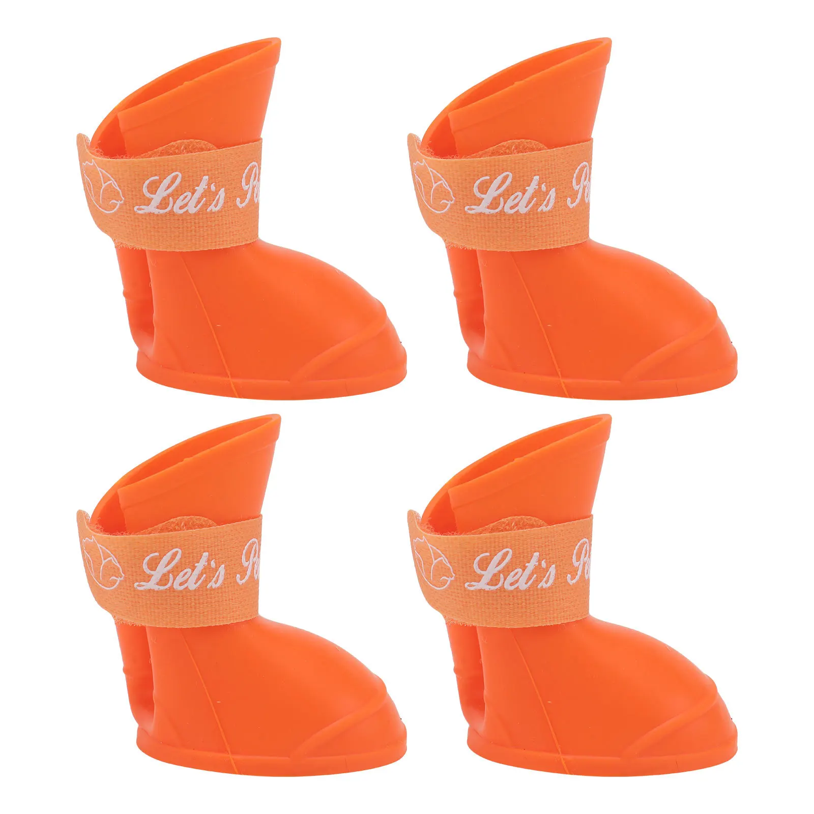 

Rubber Rain Shoes for Dog Pet Puppy Anti-Slip Waterproof Boots Flexible PVC Material Comfortable Easy to Put on Take Off Keep