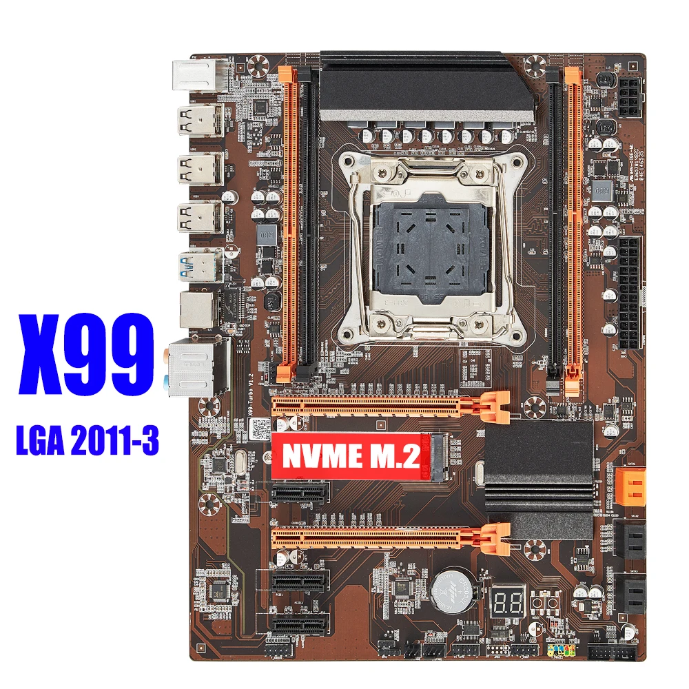 QIYIDA x99 Motherboard LGA2011-3 XEON E5 All Series DDR4 RECC NON-ECC memory NVME USB3.0 ATX Server SATA3.0