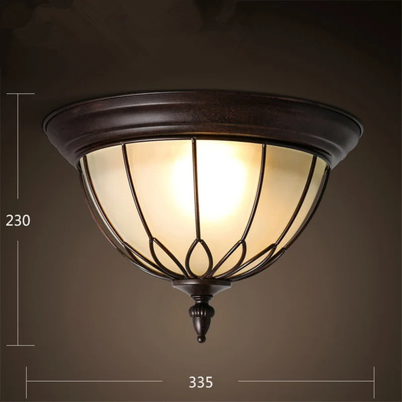 

American Industrial Wind Retro Loft Ceiling Lamps European Kitchen Corridor Entrance Door Ceiling Light Fixtures Luminaire Avize