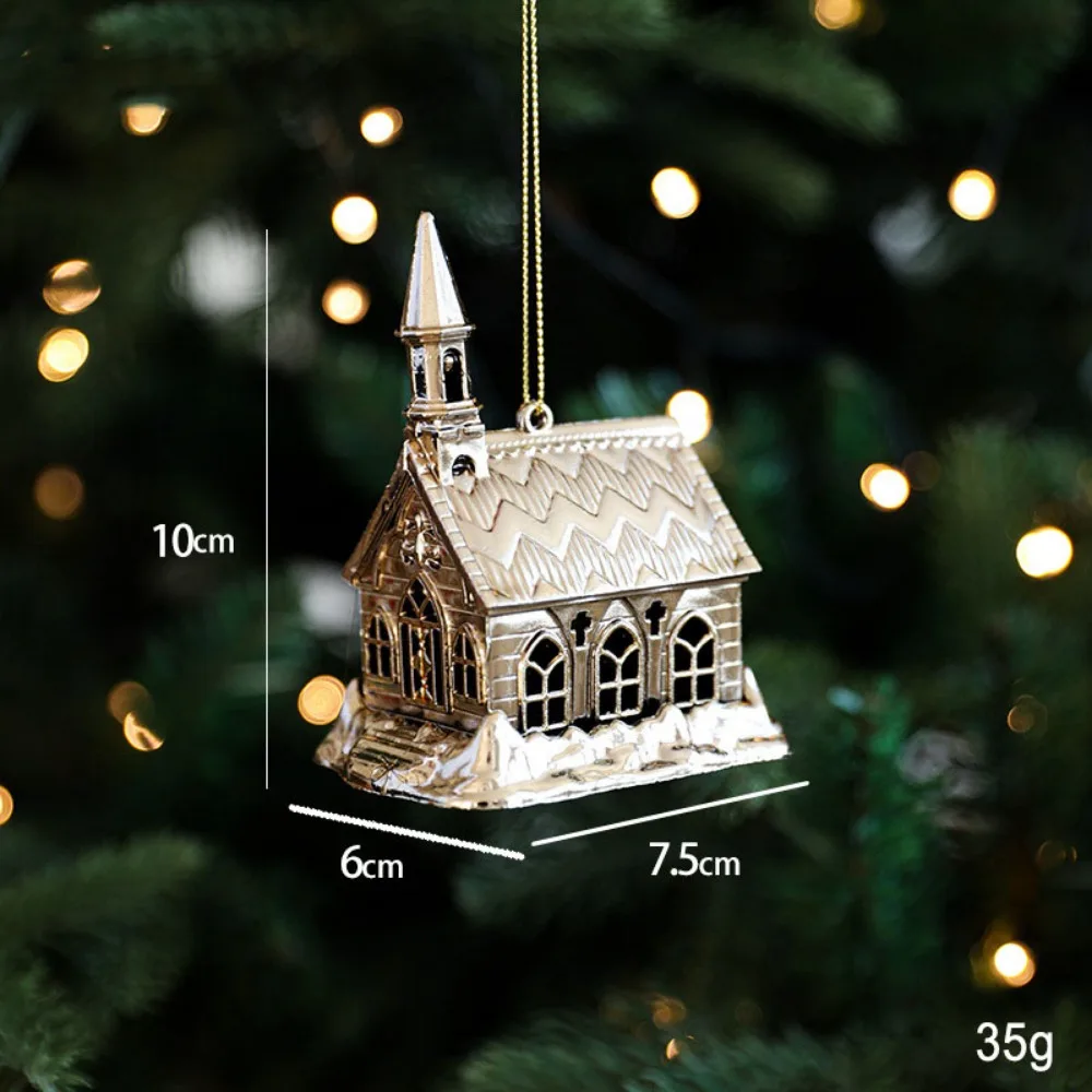 

Plastic Christmas Gold Plating Hanging Pendant Elk Butterfly Christmas Tree Ornaments Decorative Snowflake Angel Xmas Pendants