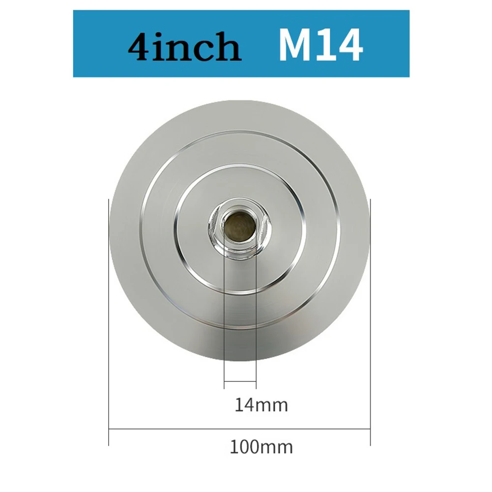 3/4 Zoll Schleifscheibe Stützteller Selbstklebende Hakenschlaufen-Rückplatte Diamant-Polierpad M14 M10 M16