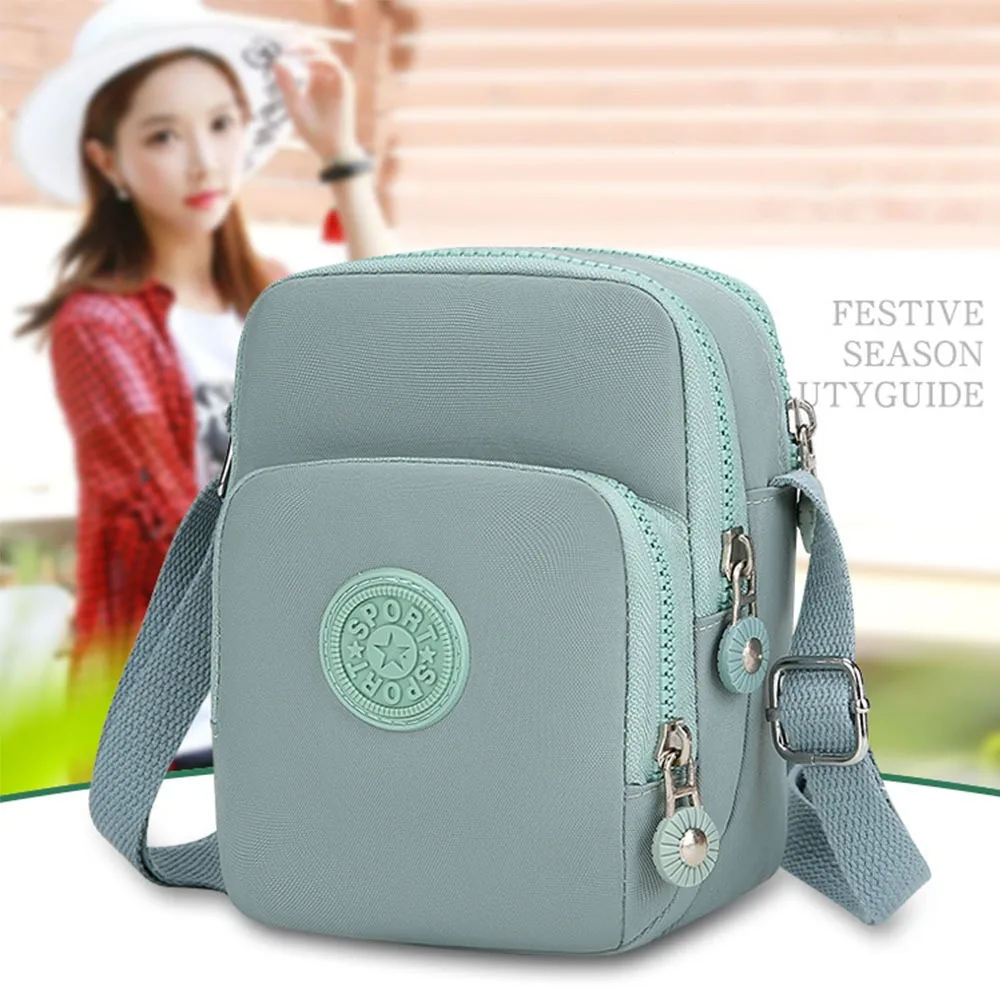 Tote Nylon Crossbody Bags Multifunctional Crossbody Travel Purse Shoulder Bag