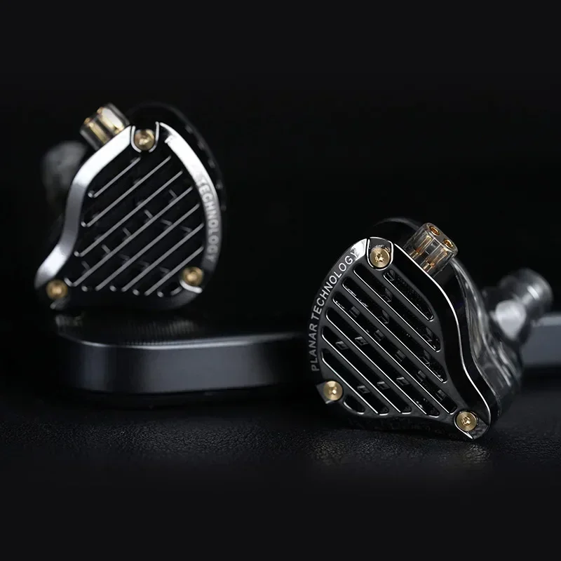 KZ-PR3 In-Ear HiFi Fones De Ouvido, Planar Driver, Fones De Ouvido, Wired Bass Monitor Earbuds, Esporte Headset, PR3 HIFI Fones De Ouvido, 13,2 milímetros