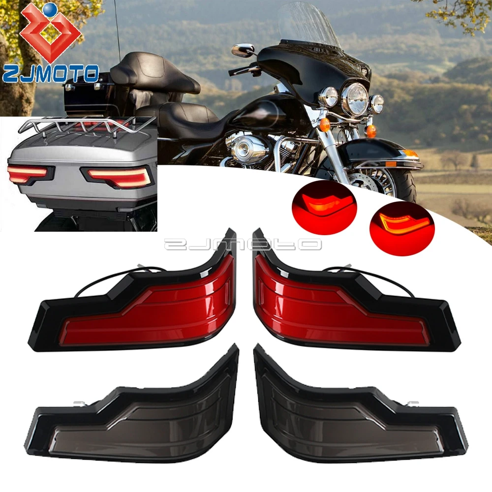 For Harley Street Glide FLHX FLHXS FLHXSE 14+ Tour Trunk Pack Accent Light Rear Saddlebag Lamp Brake Light Motorcycle Taillight