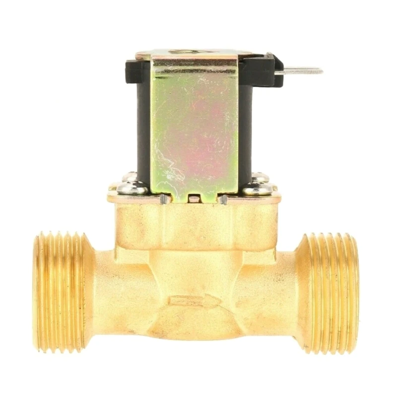 DC24V 12V AC220V 1/2inch Electric Solenoid Magnetic Normally Closed Brass Valves For Water Control Water Drop Shipping