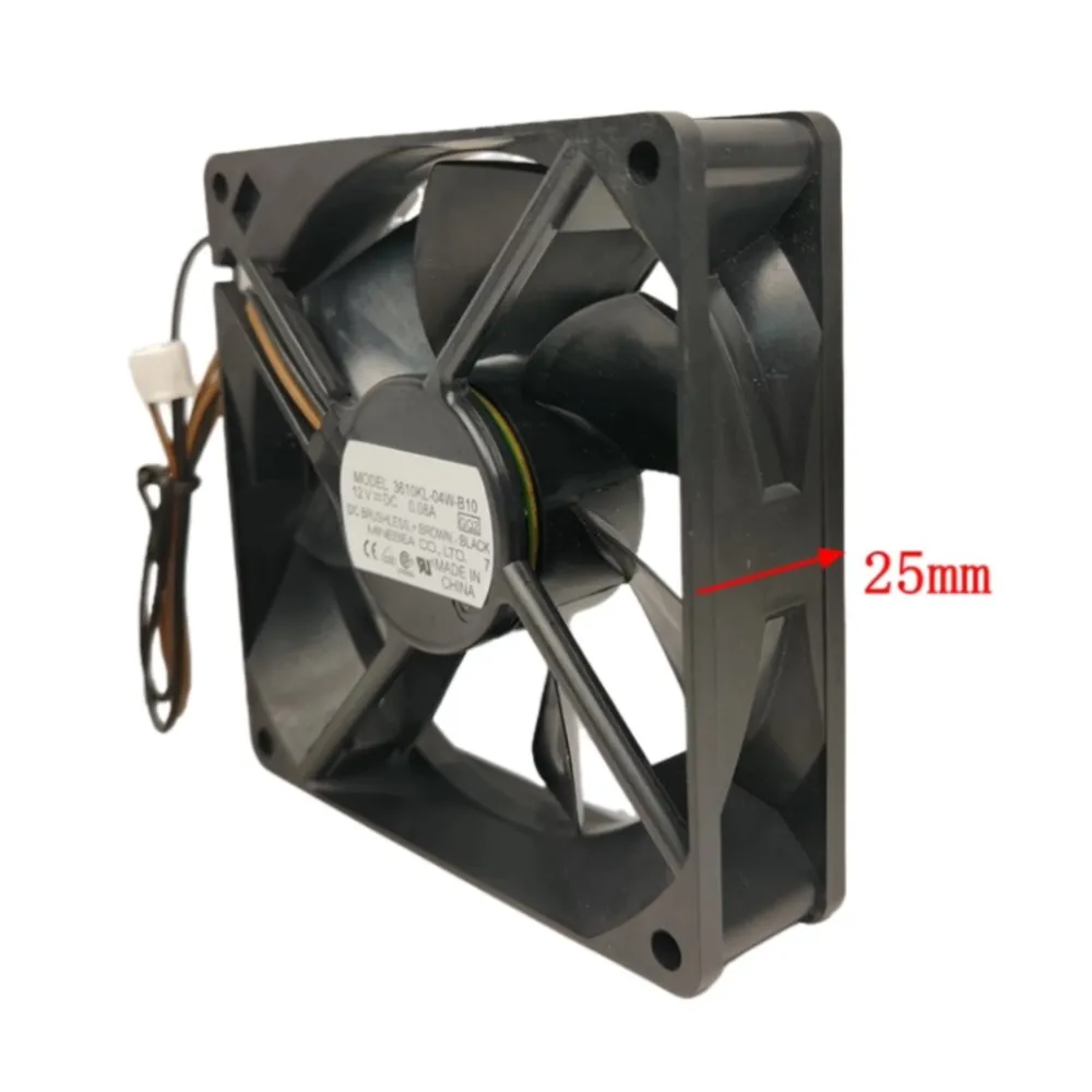 

for NMB 3610KL-04W-B10 92mm Fan 12V 0.08A 1700RPM 9225 Dual Ball Bearing Ultra Silent Cooling Fan for Case Server 92x92x25mm