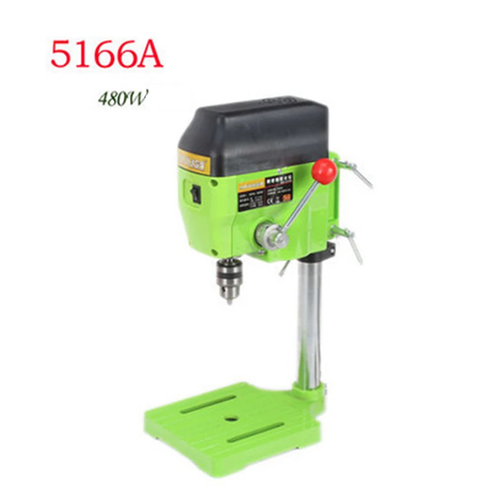 

Mini Bench Drill 480W Electric Bench Machine Drilling Chuck 1-10mm Multi-function Industrial Beads Making Tool 5166A