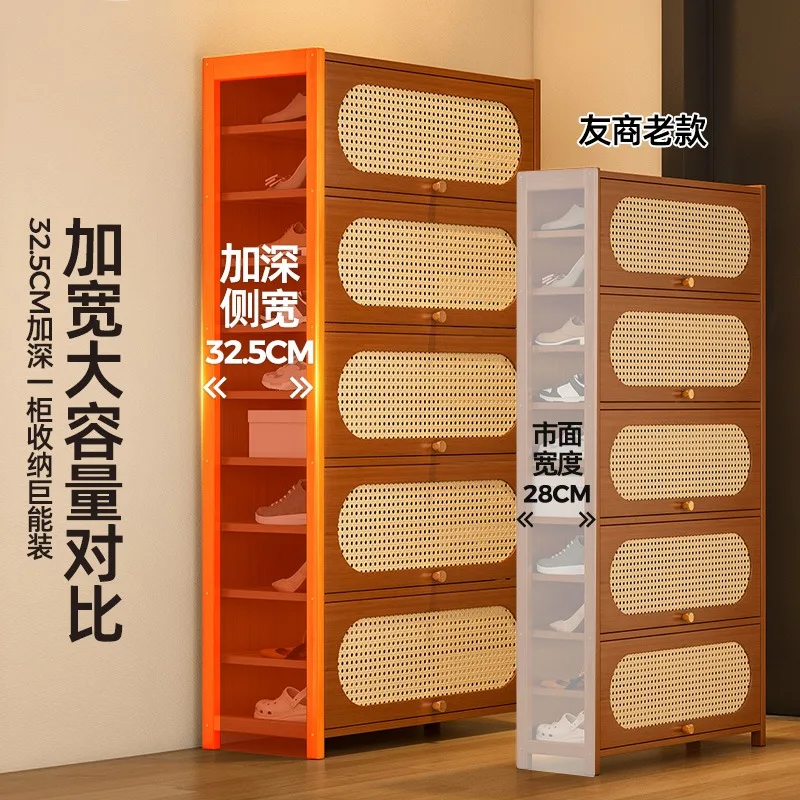 Shoe cabinet, multi-layer indoor corridor outside the entrance of the home, simple storage, dust-proof explosion