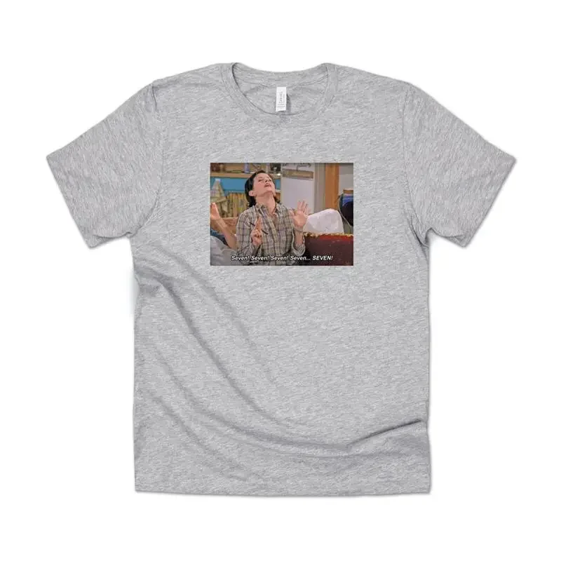Friends Monica Seven Explanation T Shirt Funny Meme 90'S Geller
