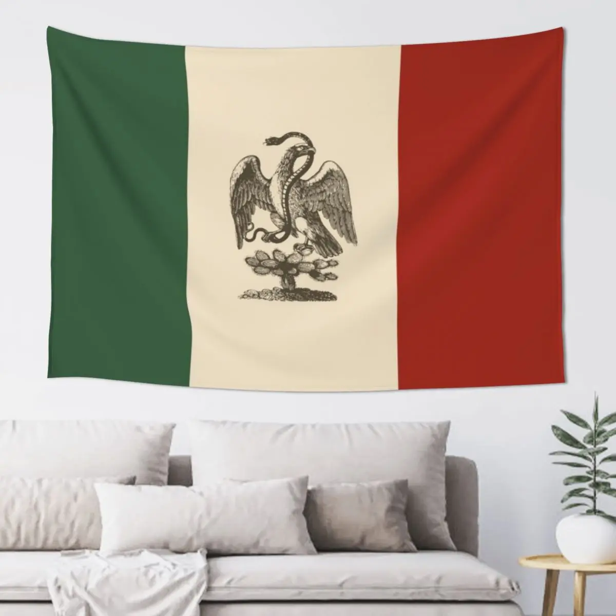 

Bandera de Mexico 1800 Tapestry Hanging Wall Custom Living Room Decoration Tapestry