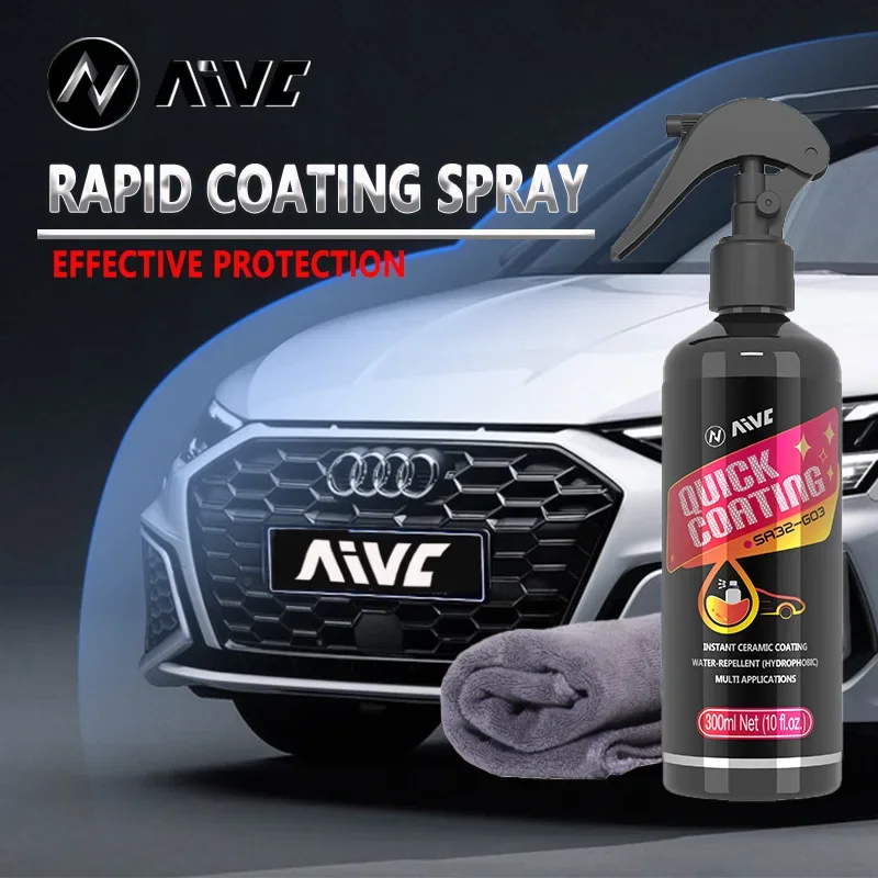 

AIVC Automobile Nano Fast Spray Ceramic Seal Hydrophobic Layer Effective Automobile Care Details Polishing Coating Protection