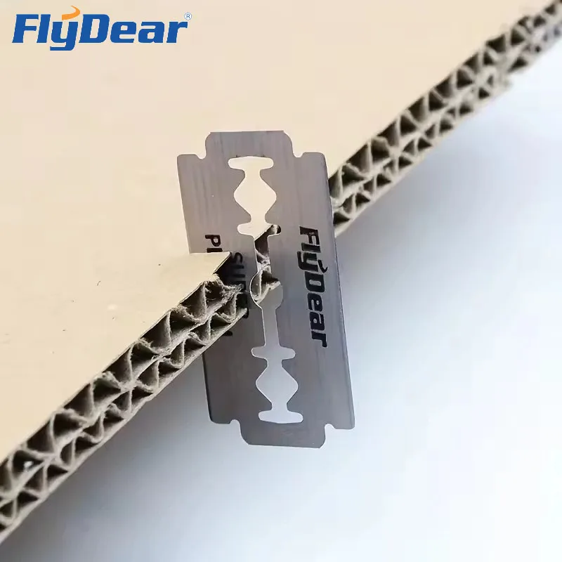 FLYDEAR 10-1000 قطعة شفرة حلاقة مكشطة من الفولاذ المقاوم للصدأ للتنظيف دون الصدأ ماكينة حلاقة الرأس المدمجة والمحمولة للرجال الأصلع #4