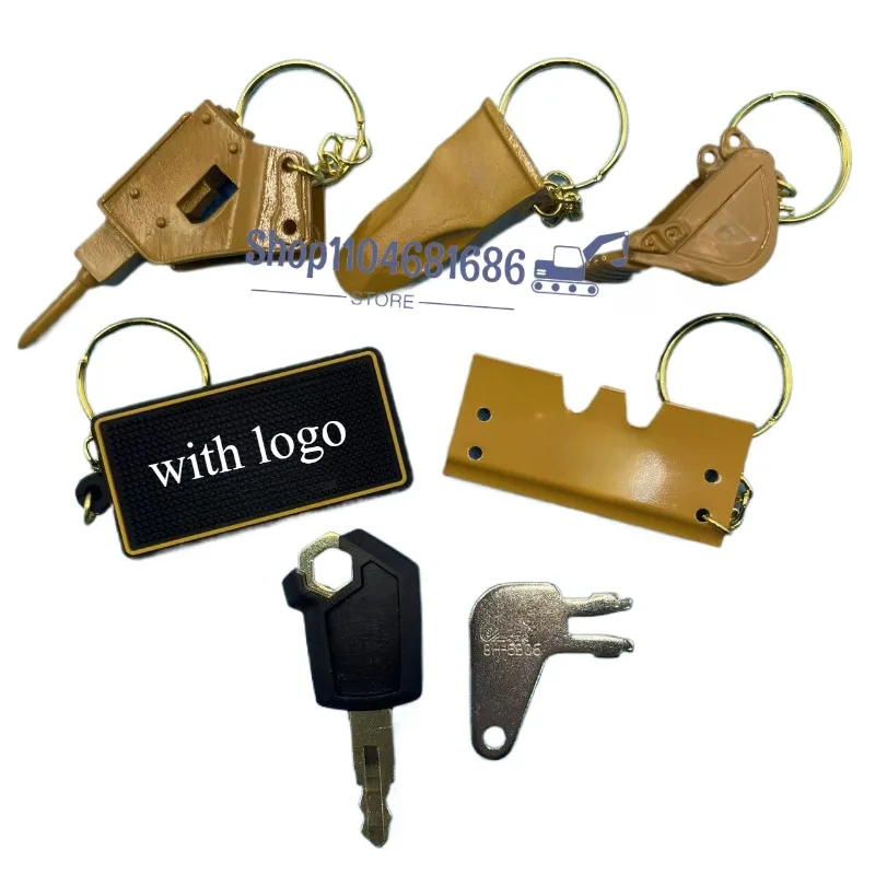 8H5306 5P8500 Portachiavi per attrezzature pesanti per escavatore Portachiavi F0002 Chiavi di accensione con portachiavi a secchio