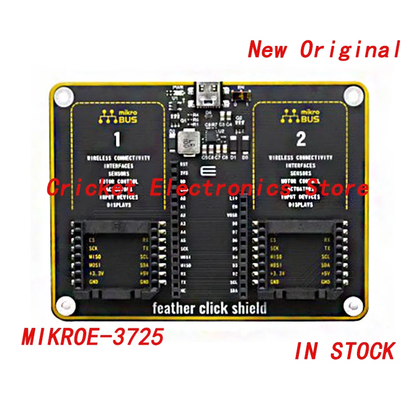 MIKROE-3725 Feather to MikroBUS Click Interconnect Adapter Feather Platform Evaluation Expansion Board