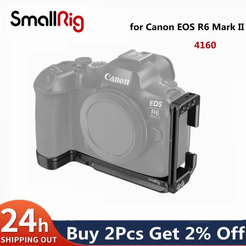 SmallRig L-Shape Mount Plate for Canon EOS R6 Mark II/EOS R5 /EOS R5 C/EOS R6 L 4160