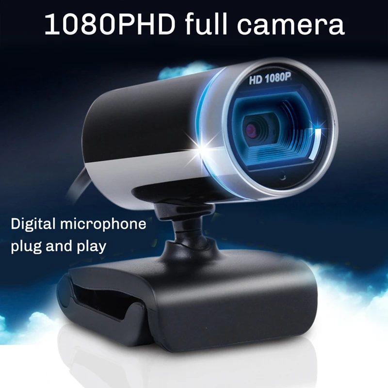 เว็บแคมกล้อง USB 1080P 30FPS สตรีมมิ่งกล้องเว็บออโต้โฟกัส Living Stream กล้องพร้อมไมโครโฟนสําหรับเดสก์ท็อปการประชุม