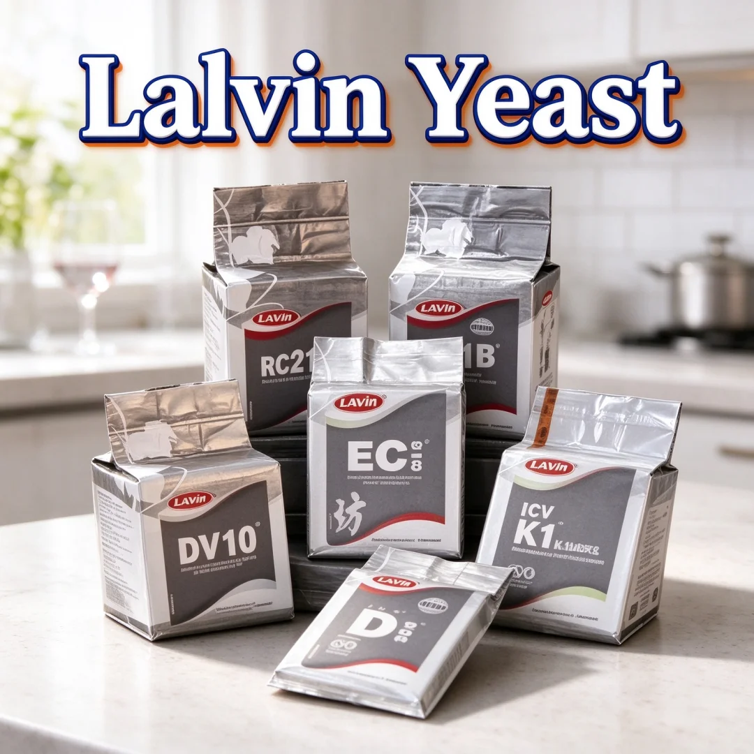 25g 5g*5 Lalvin ICV-D47 Grape Fermentation Yeast with BOURGOVIN RC212 BM4X4 71B Strains Packets in Independent Moisture-Proof Al