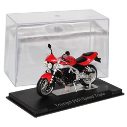 IXO 1:24 Scale Motorcycle Triumph 955I Speed Triple Simulation Alloy Model Static Display Collectible Gift Souvenir Decration