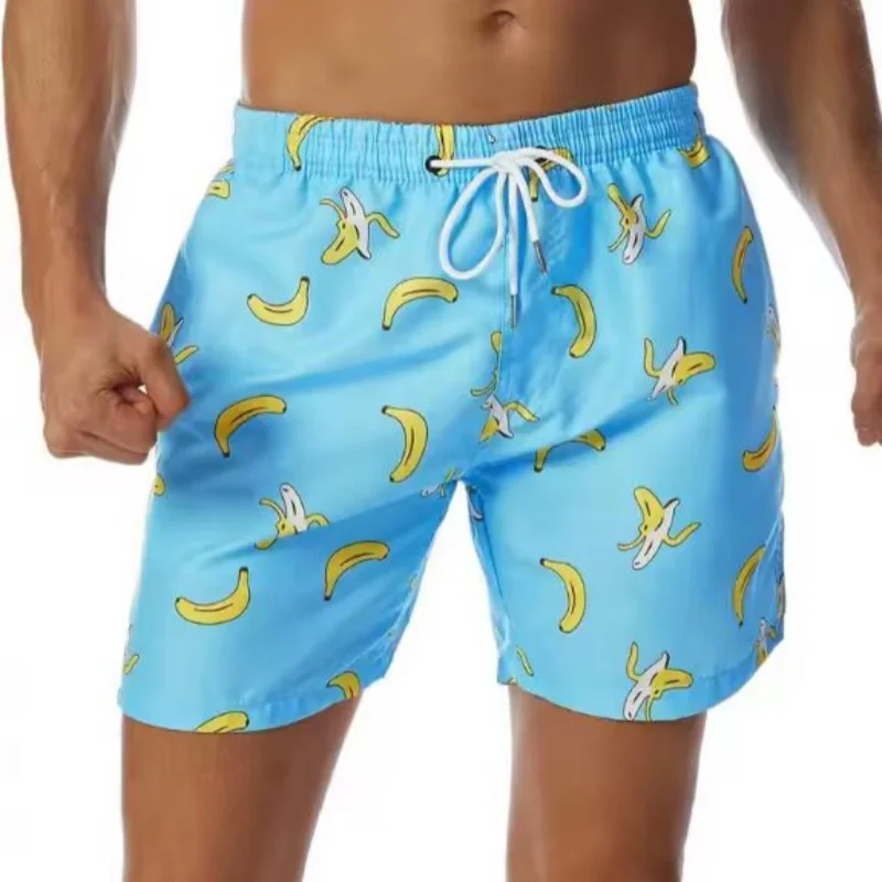 

Gradient Palm Trees Hawaiian Beach Shorts Men Funny Casual Harajuku Loose Board Shorts 2025 Novelty Summer Popular Swim Trunks