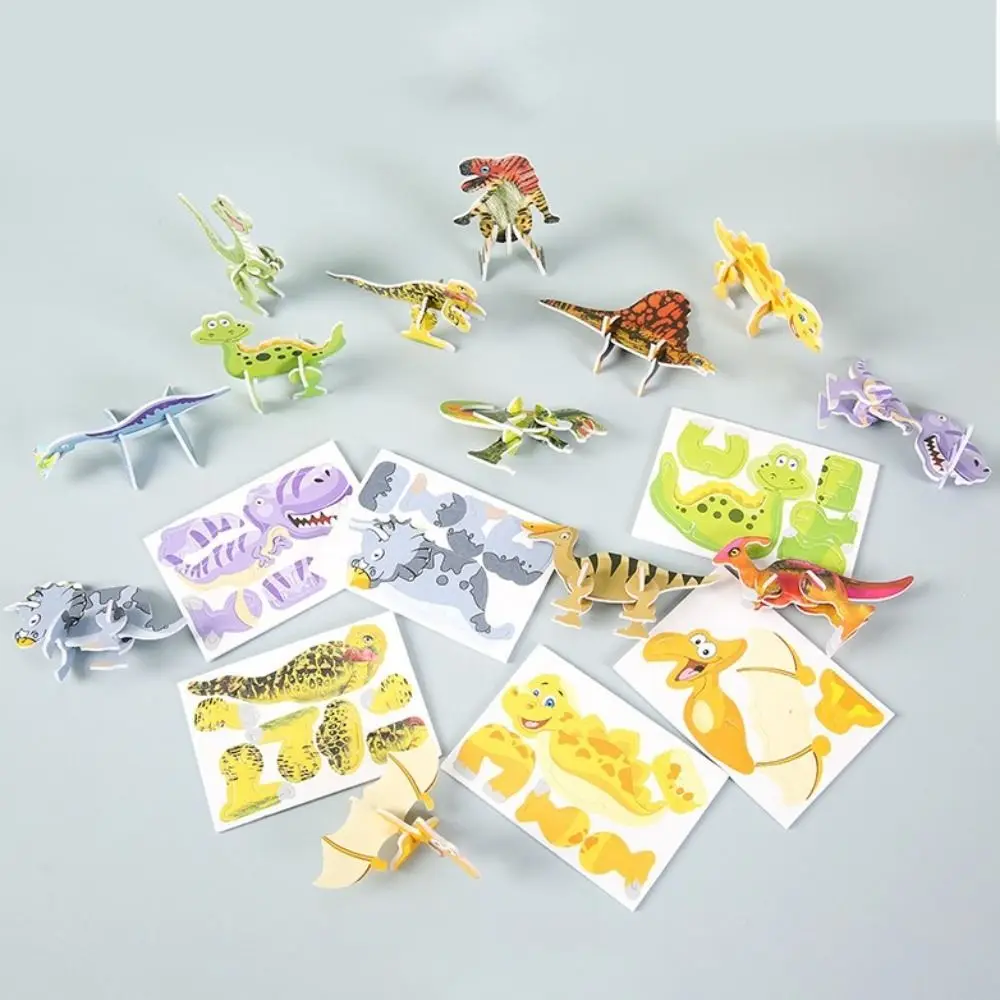 

30pcs New Paper Jigsaw Puzzles 3D Handmade Educational Toy Early Education Funny Puzzle Model Kids