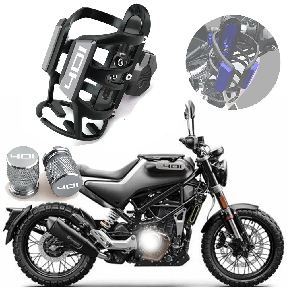 

For Husqvarna Svartpilen 401 VITPILEN 401 Motorcycle Aluminum Accessories Durable Beverage Water Bottle Cup Drink Cup Holder