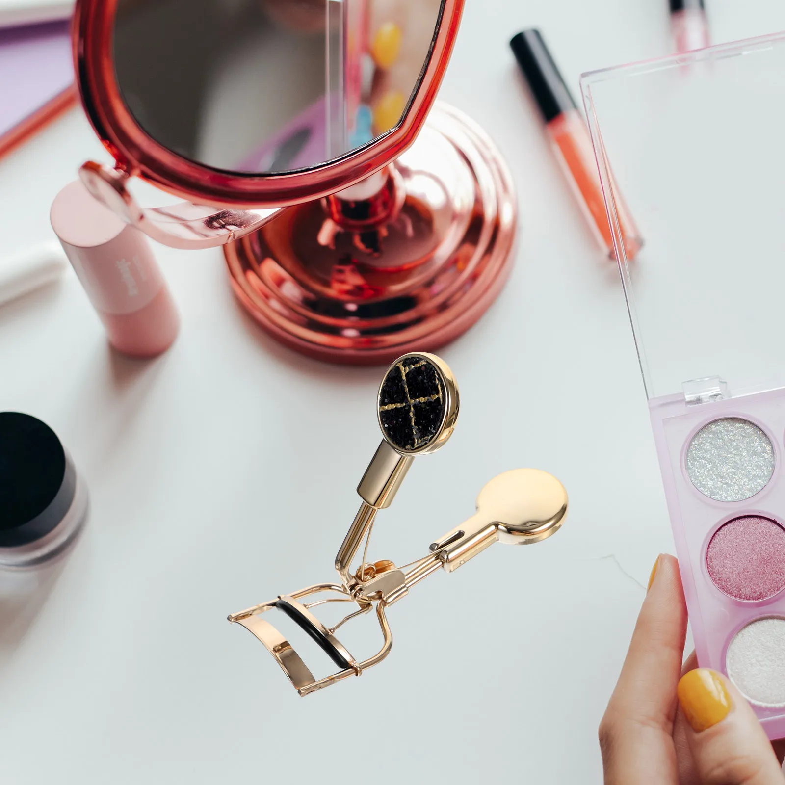 

2pcs Eyelash Stainless Steel Tools for Asian Eyes Professional Makeup Eyelash Curler Supplies Long Lasting Durable