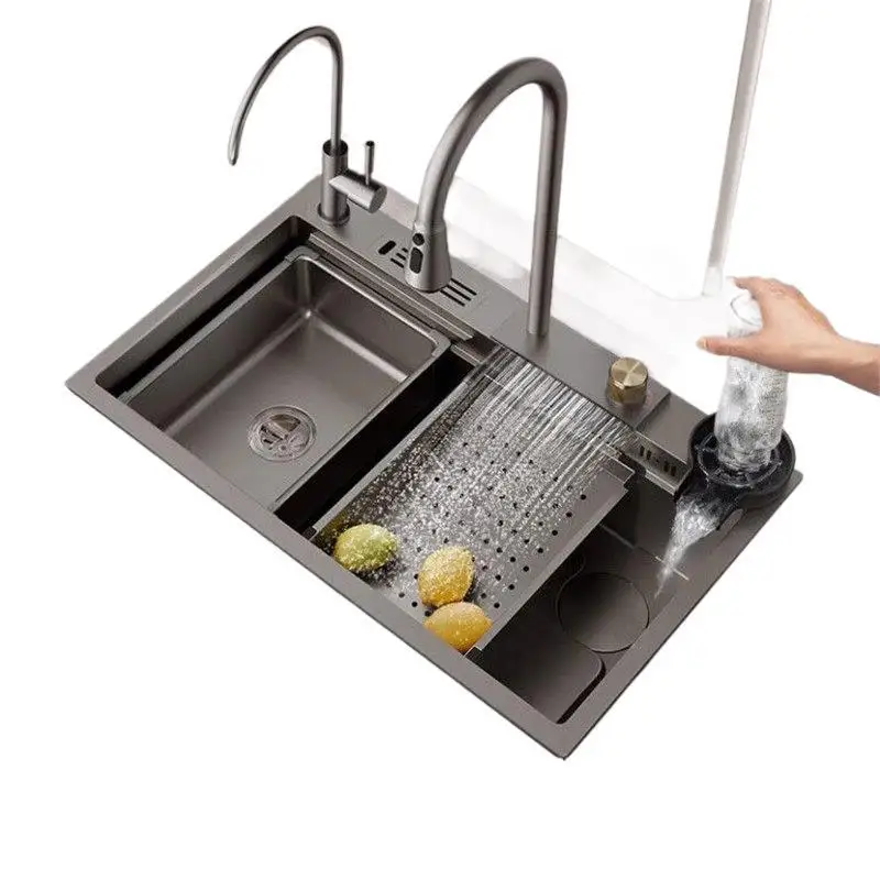 

Сотовая кухонная интегрированная утолщенная мойка из нержавеющей стали с тиснением, бытовая утолщенная мойка