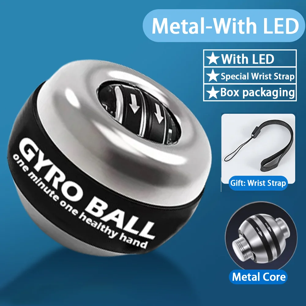 Power Gyro Ball Handgelenk-Trainer Ball Handgelenk-Stärker Gyro Selbststartender Unterarm-Trainer Gyro Ball zur Muskelstärkung – Detail 14