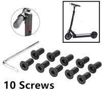 Electric Scooter Bolts For Ninebot ES1 E  ES4 Pole To Base Mounting Screws Kit Stainless Steel Bolts With Wrench Black