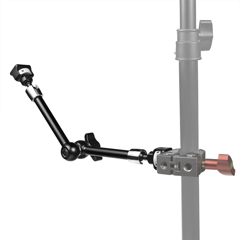 VLOGMAGIC แขนวิเศษที่ชัดเจนพร้อมสกรูระบุตําแหน่ง ARRI 1/4"-20 (11")