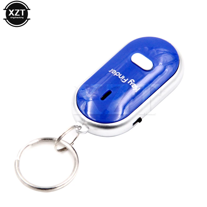 Sound Control Lost Key Finder Keychain LED Light Torch Remote Sound Control Lost Key Finder Locator Portable Whistle Keychain