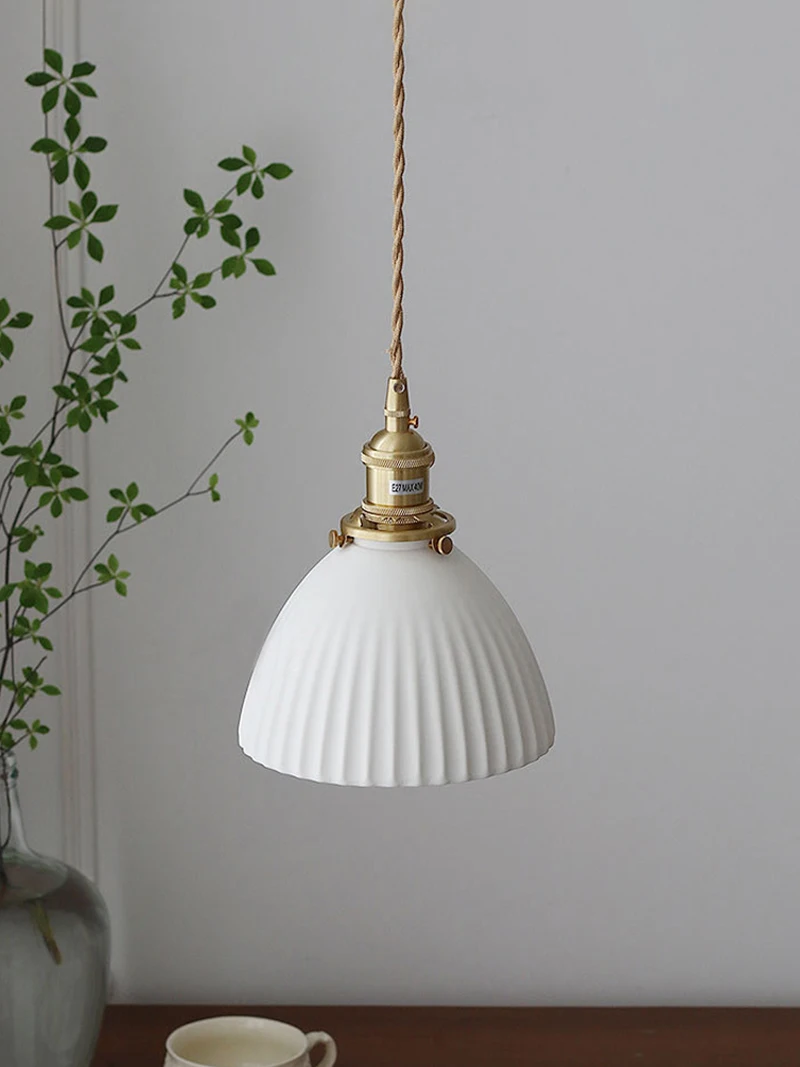 Modern Classic Ceramic Pendant Lights Fixtures Restaurant Bedroom Bedside Lamp Japanese Style Hanging Lamp LED Hanglampen