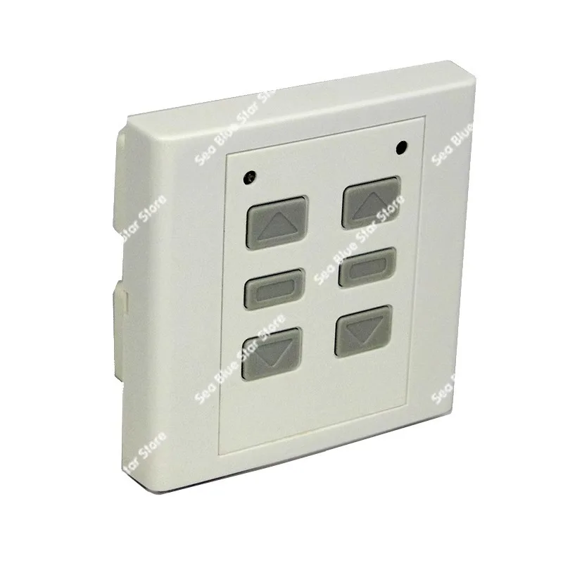 

Электрическая занавеска с ручным переключателем-приемником/контроллером двигателя для умного дома/двухдорожечный автоматический переключатель дистанционного управления